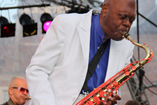 Big Jay McNeely (Jazztime at the Keppel Castle, Laag-Keppel 2011, Foto: Harold Pelgrom)