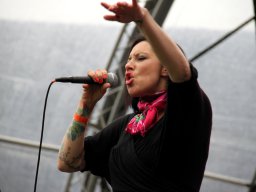 Eva Cortés tijdens Jazztime at the Keppel Castle (Laag-Keppel 2012, foto: Harold Pelgrom)