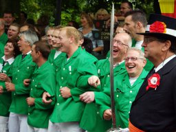 Schutters tijdens het Volksfeest (Hummelo 2009, foto: Harold Pelgrom)